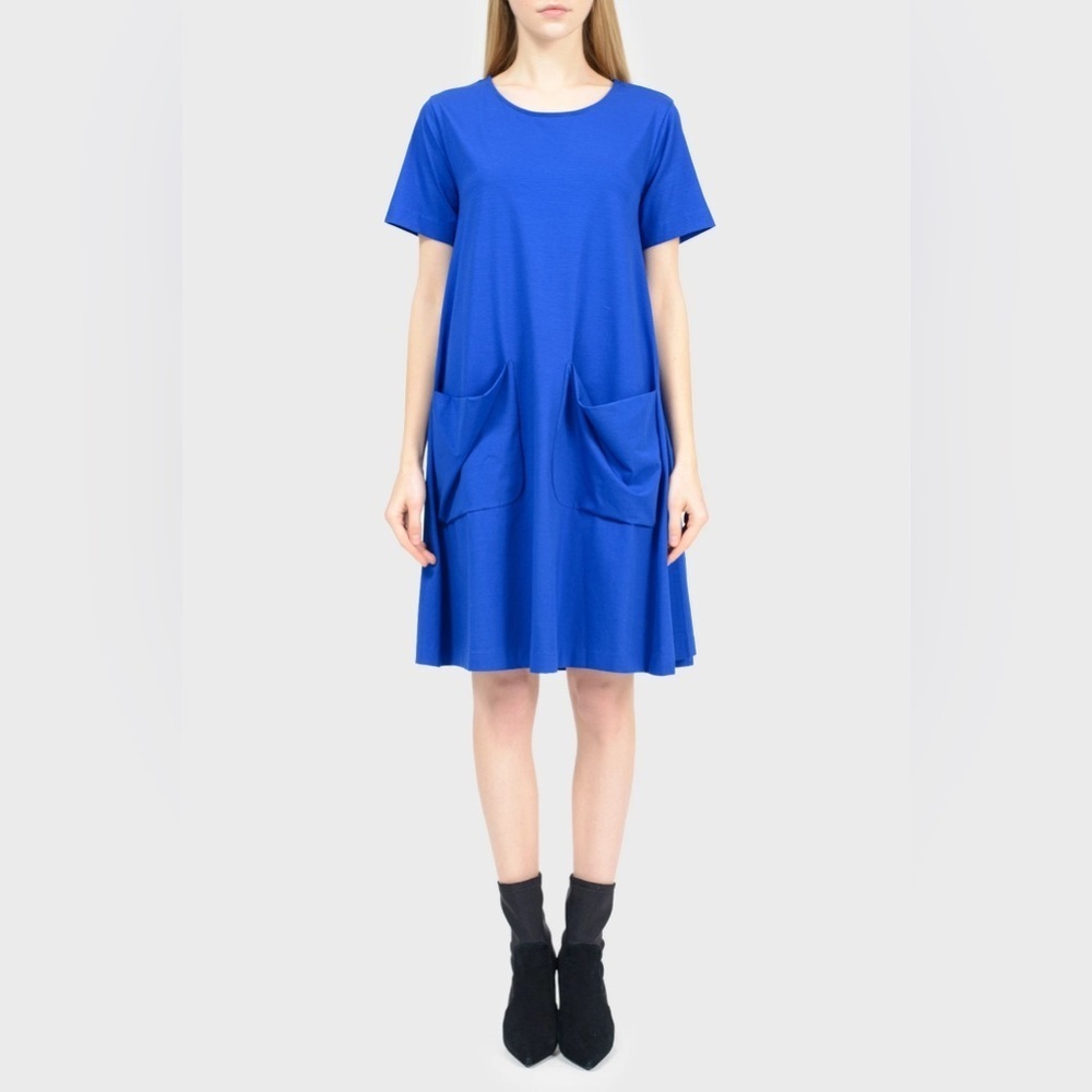 COS Electric Blue Midi Pocket Dress